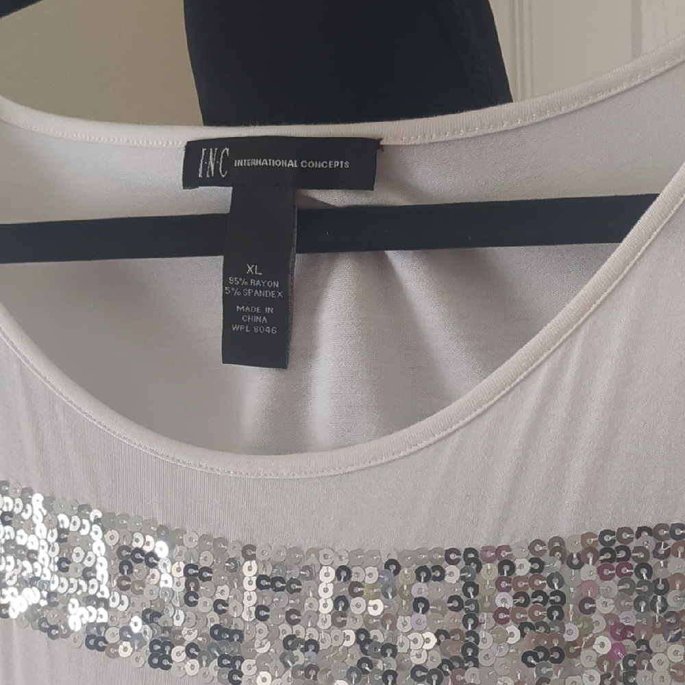 INC International Concepts White Flutter Sleeve S… - image 2